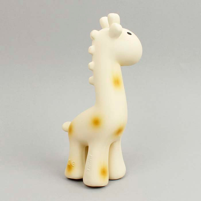Giraffe Organic Rubber Teether, Rattle & Bath Toy