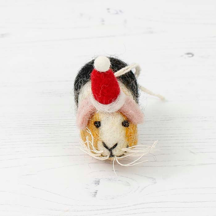 Mini Felt Christmas Guinea Pig