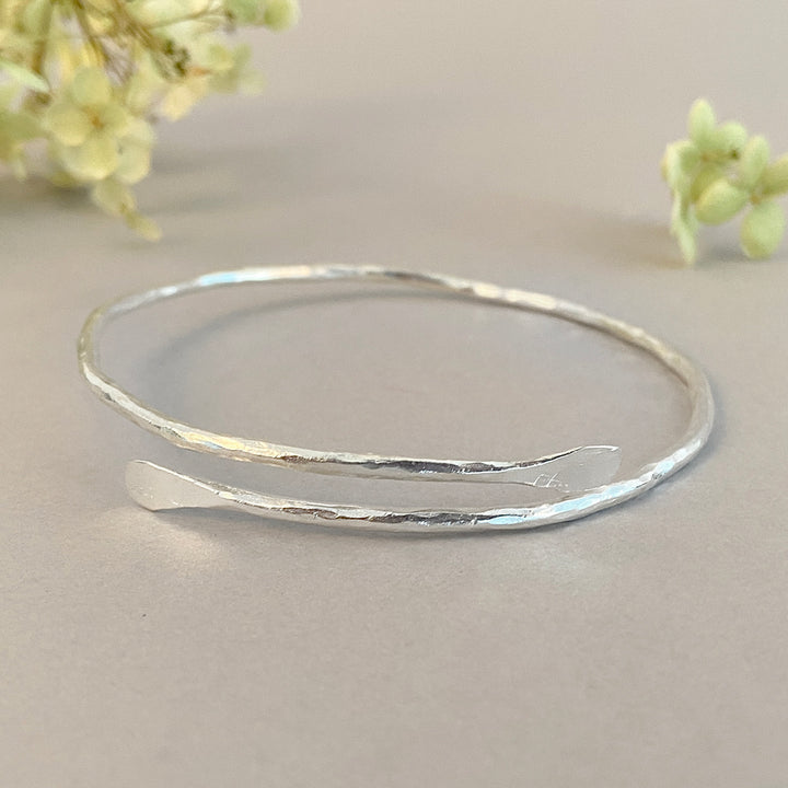 Silver Plated Meadow Wrap Bangle