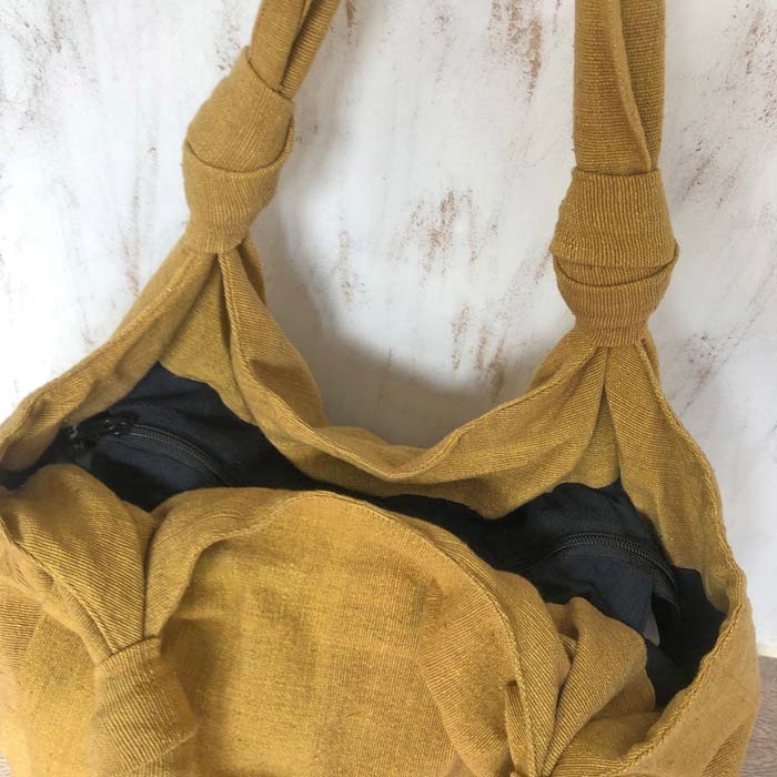 Jogi Cotton Everyday Shoulder Bag - Mustard Yellow