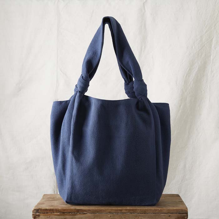 Jogi Cotton Everyday Shoulder Bag - Navy Blue