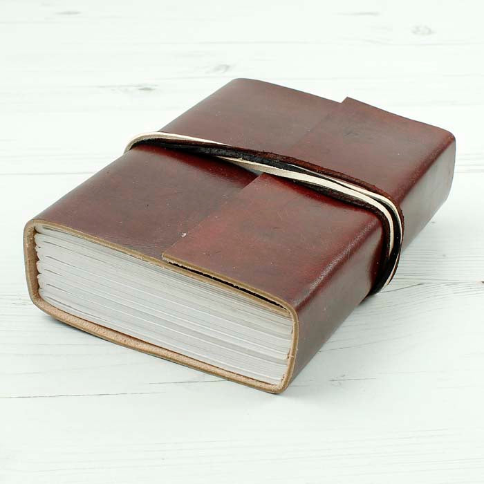3-String Chocolate Leather Journal