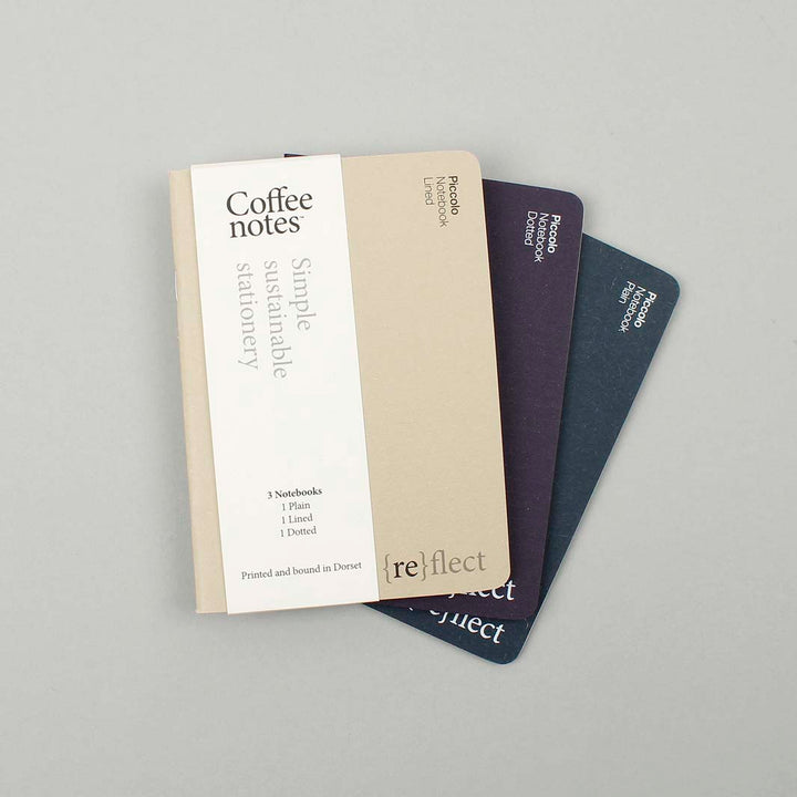 Set of 3 Stitched Notebooks - Piccolo (A6) - Tailors