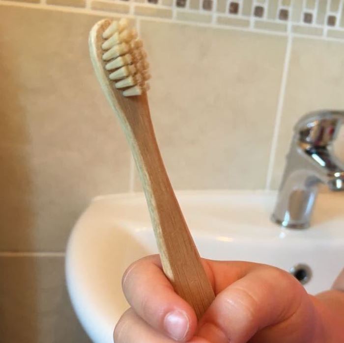 Bamboo 'Junior' Toothbrush with Bamboo Bristles (Extra Soft)