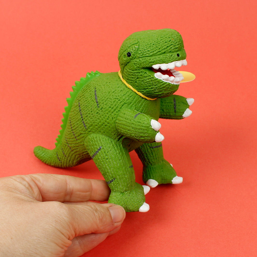 Natural Rubber Dinosaur Bath Toy & Teether