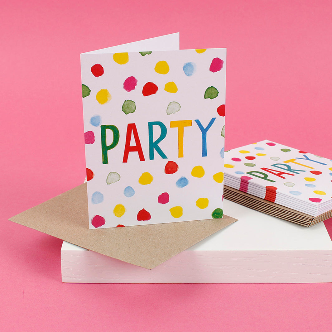 Party Notecards - Pack of 8