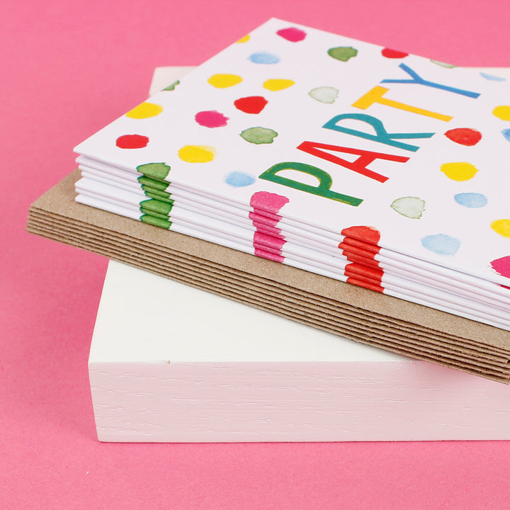 Party Notecards - Pack of 8