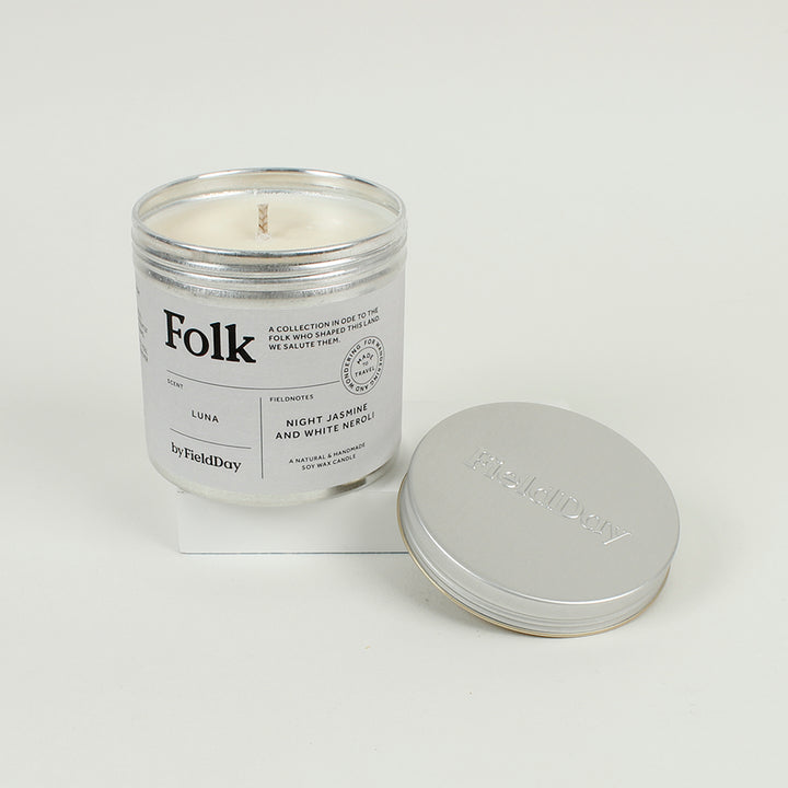 Folk Tin Candle