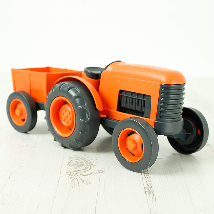 Recycled Plastic Tractor - Orange