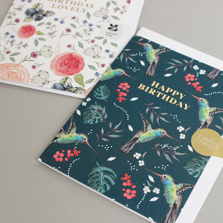 Hummingbird 'Happy Birthday' Mini Card