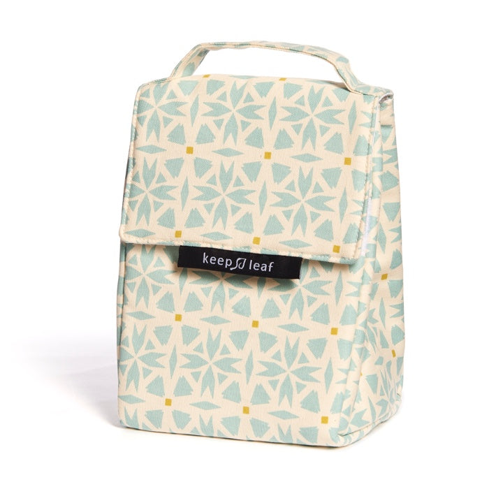 Geo Organic Cotton Insulated Lunch Bag