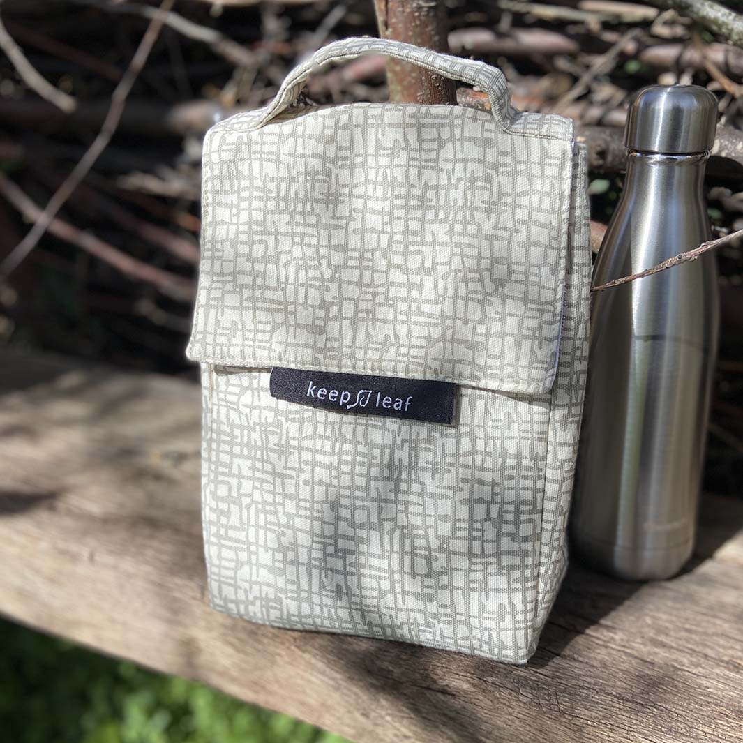 Mesh Organic Cotton Insulated Lunch Bag