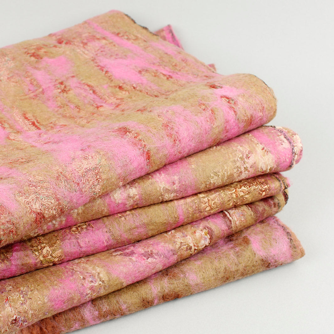 Yamala Felted Silk Scarf - Blush Pink