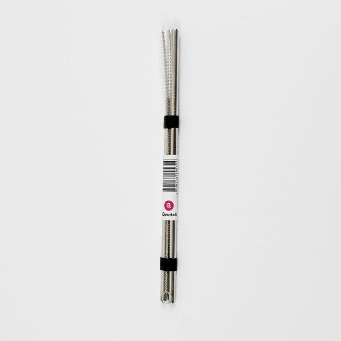 Stainless Steel Straws - Set of 2 + Brush