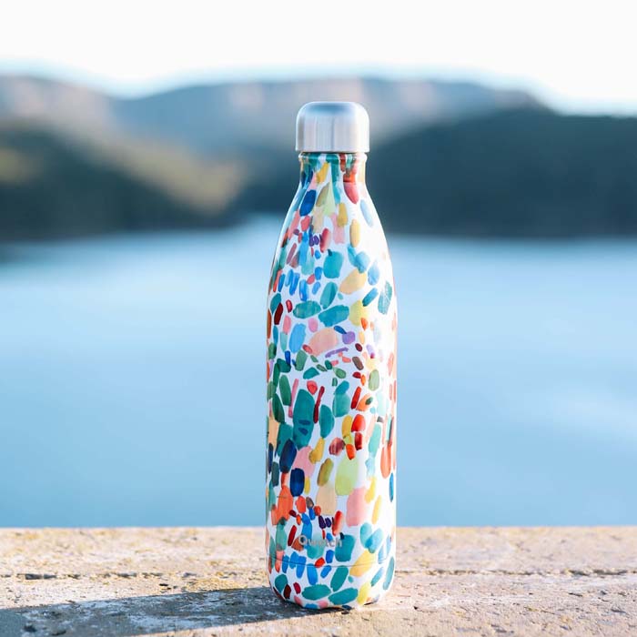 Insulated Stainless Steel Bottle - Arty - 1l