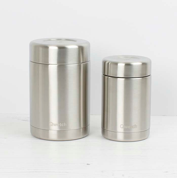 Insulated Stainless Steel Food Jar - Brushed Steel - 340ml