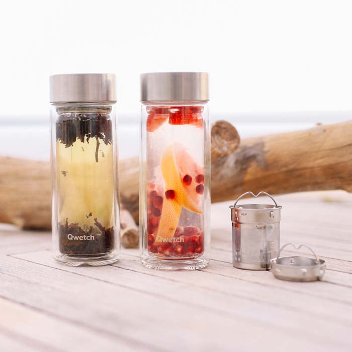 Double Walled Glass Infuse Flask - 320ml