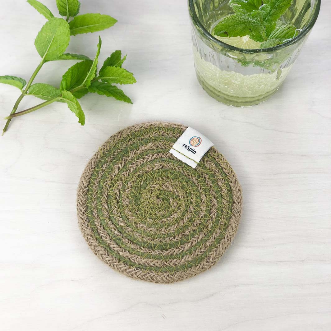 Spiral Jute Coaster