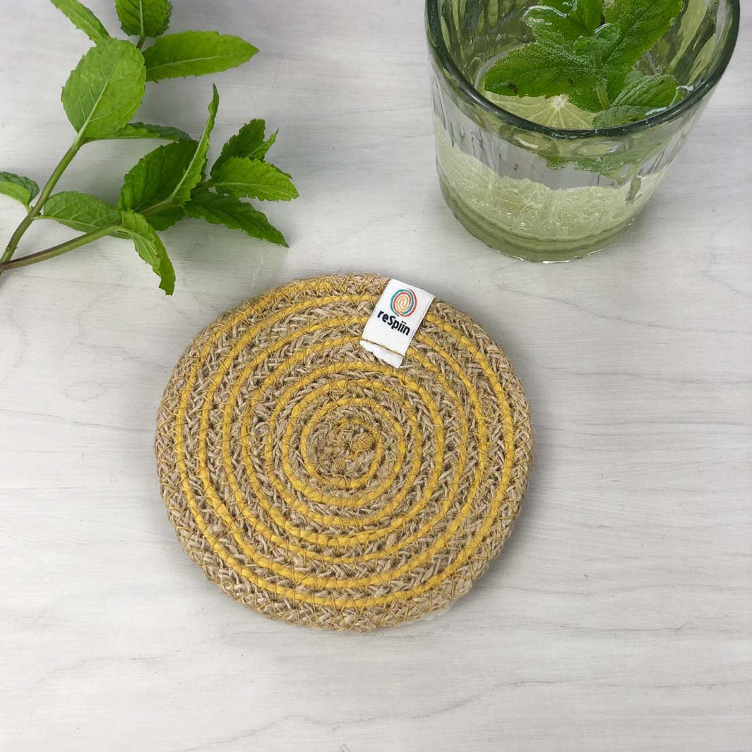 Spiral Jute Coaster