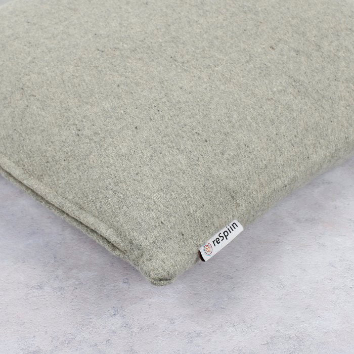 Recycled Wool Cushion - Light Grey