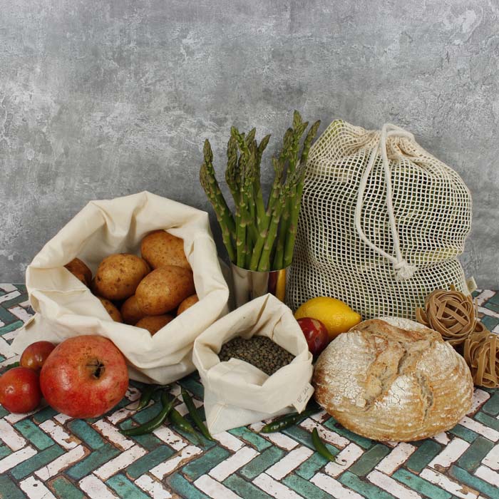 Organic Cotton Produce Bags | 2 Pack