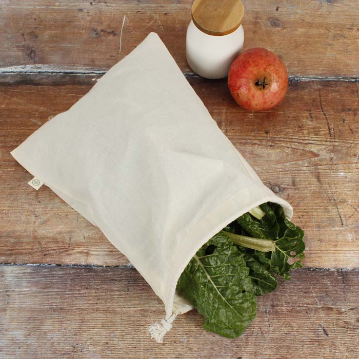 UNPACKAGED Organic Cotton Produce Bag - Medium (26 x 32cm)