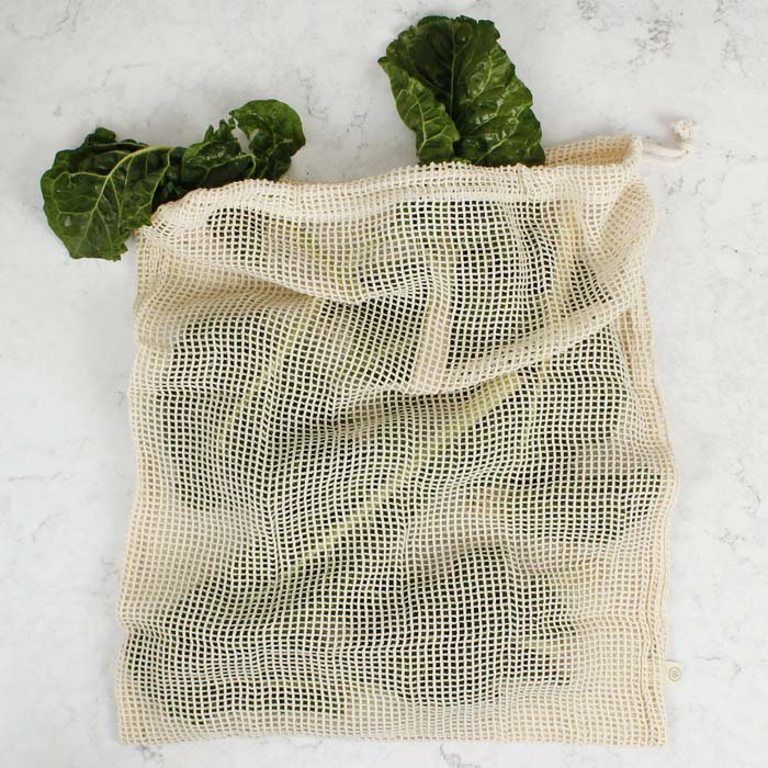 Organic Cotton Mesh Produce Bag - X-Large (43 x 50cm)