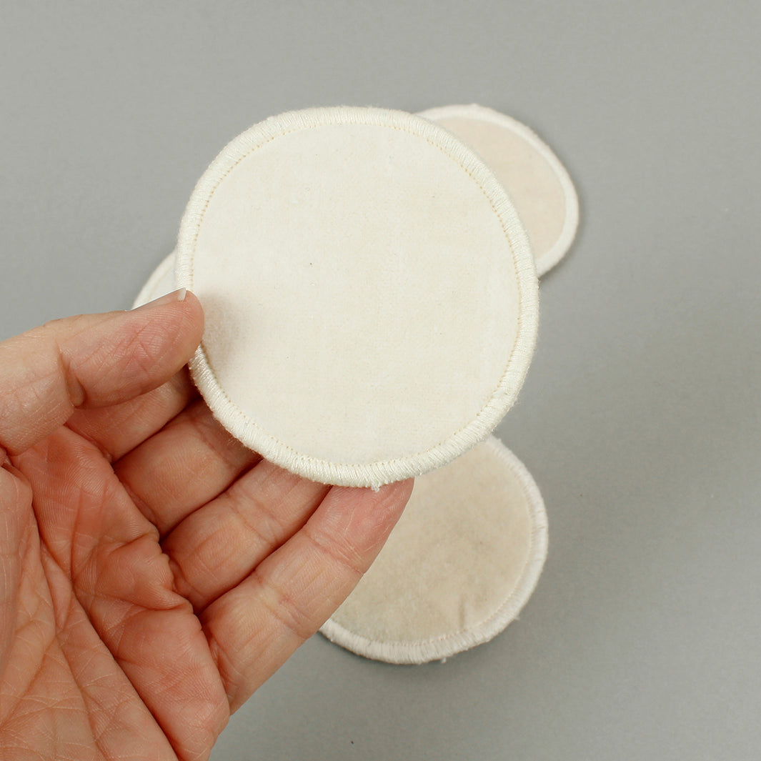 Small Organic Cotton Facial Pads - Velvet - Pack of 7