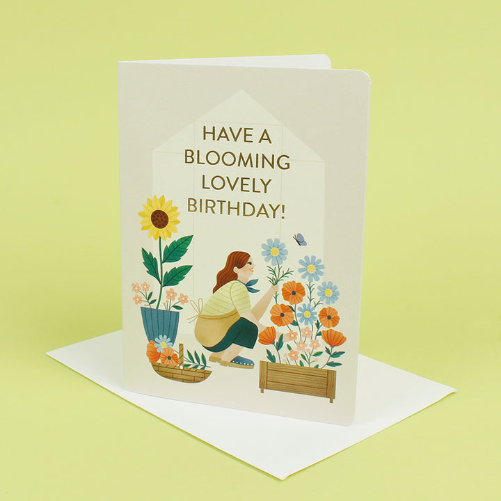 Flower Garden Card - With Seed Sticks