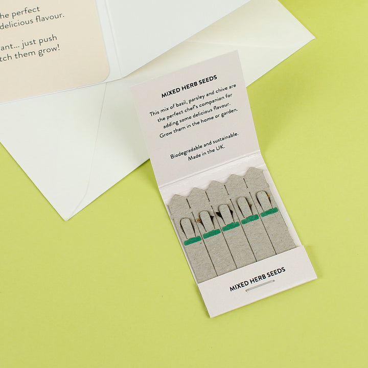 Gardener's Tools Card - With Seed Sticks