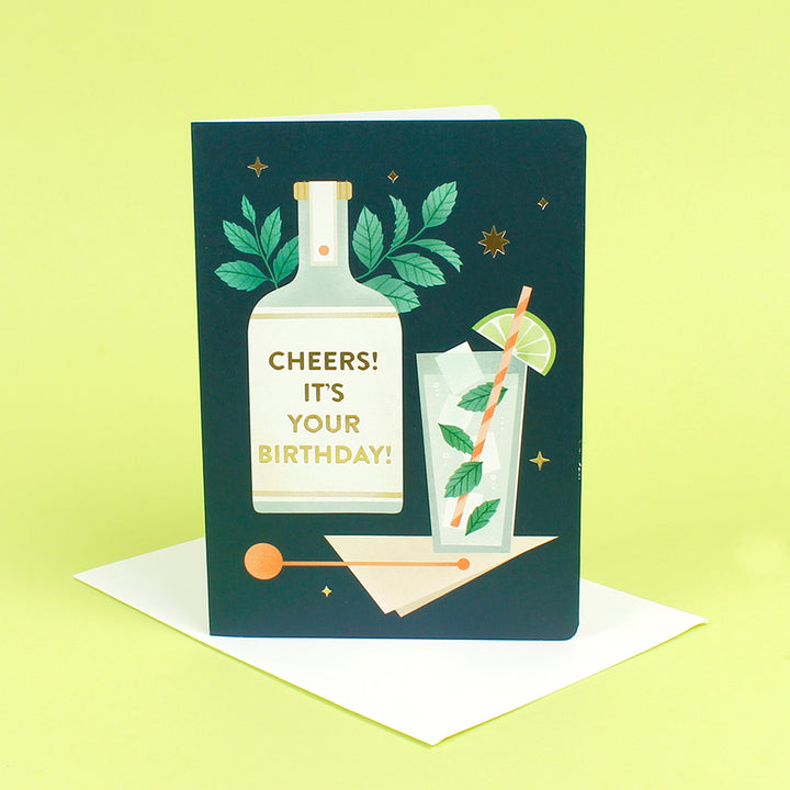 Mint Mojito Card - With Seed Sticks
