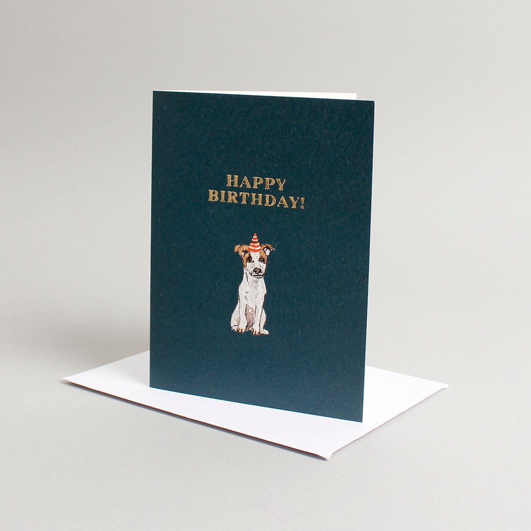 Jack Russell 'Happy Birthday' Mini Card