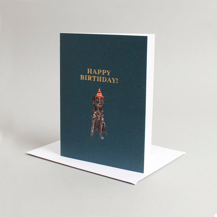 Labrador 'Happy Birthday' Mini Card