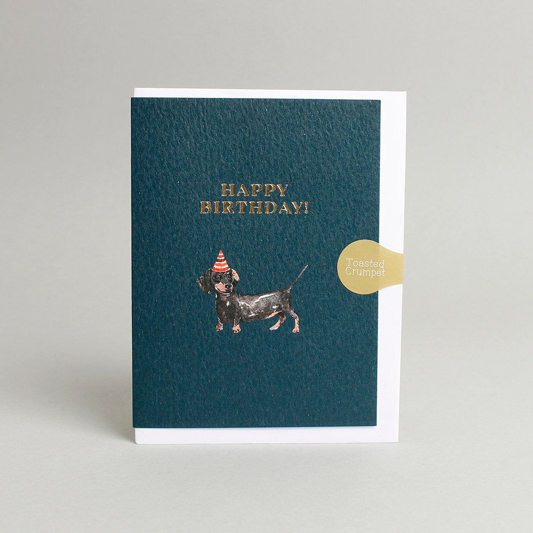 Dachshund 'Happy Birthday' Mini Card