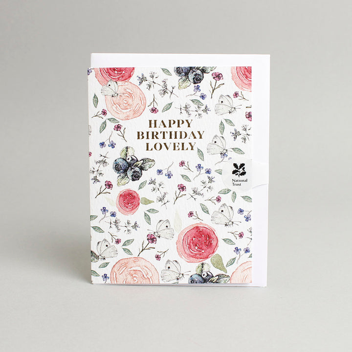 Butterflies 'Happy Birthday Lovely' Mini Card