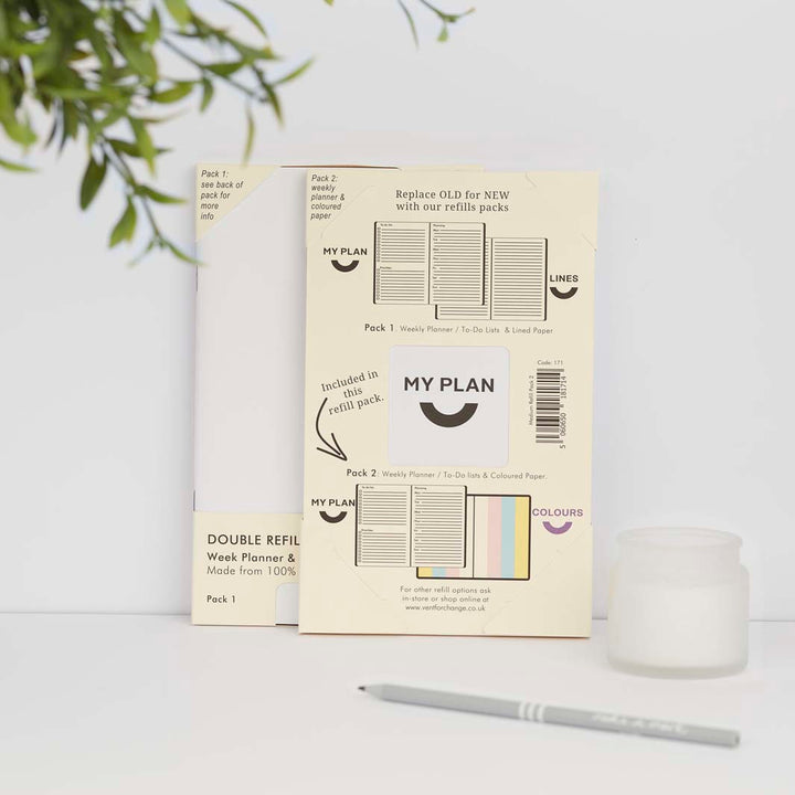 Double Refill Pack for Journal & Weekly Planner